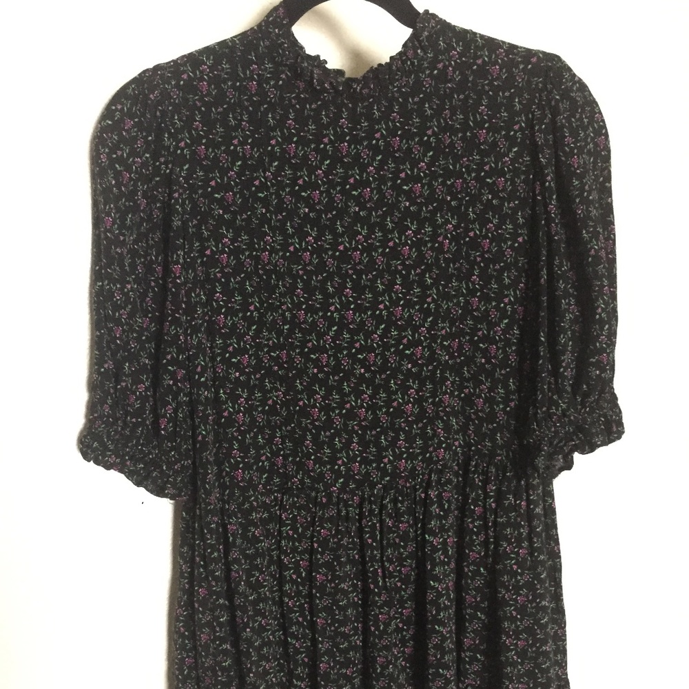 Zara sun dress with short puff sleeves